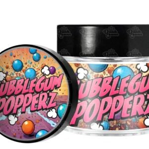 Buy Bubblegum Popperz 2G Live Rosin and experience the fan-favorite Popperz Series in a value-sized 2-gram jar. Pressed by Super Dope from fresh-frozen premium cannabis, this solventless live rosin delivers an authentic sweet bubblegum profile with subtle spicy diesel and earthy undertones. Flavor & Aroma: Expect nostalgic bubblegum candy on the inhale, layered with spicy diesel and soft earth on the exhale. The live rosin process locks in delicate terpenes, so every dab tastes as fresh as the first. Effects & Experience: Bubblegum Popperz is a balanced 50/50 hybrid known for an uplifting, creative onset that melts into deep full-body relaxation. Perfect for winding down, creative sessions, or smooth evening dabs without heavy sedation. Product Details: Brand: Super Dope Strain: Bubblegum Popperz (Hybrid) Format: Live Rosin — 2 Gram Jar Packaging: Sealed Pop Vac container for peak freshness Potency: High (lab-tested; see package for batch THC) Extraction: Solventless, fresh-frozen cannabis Why Choose the 2G Jar? The 2-gram format gives you more dabs per jar at a better value — ideal for daily rosin users who want to stock up on a limited drop without running out. Limited release. Grab your 2G jar of Bubblegum Popperz Live Rosin today.